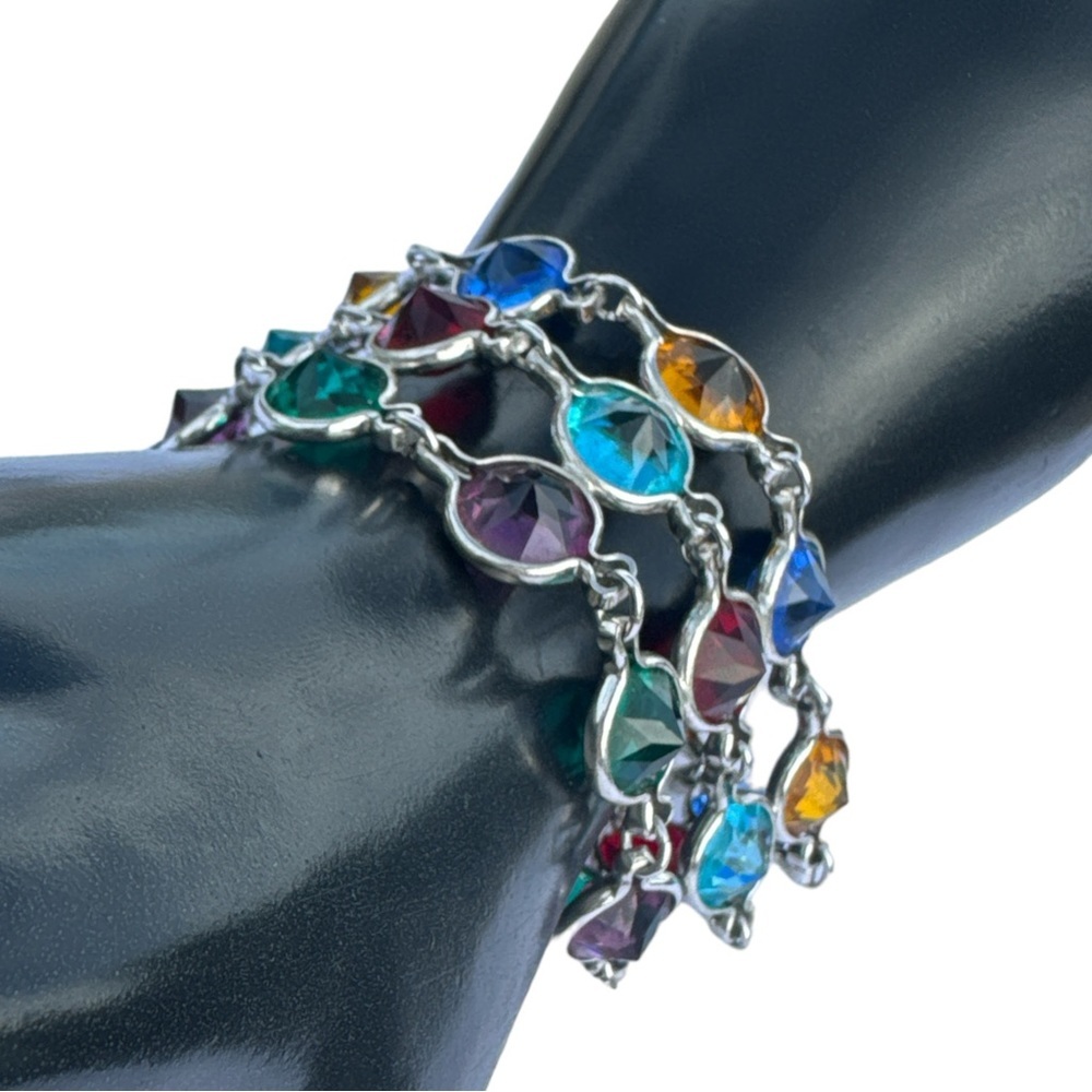 Vintage Multi Color Stone Bracelet For Men And Women